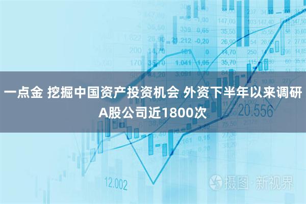 一点金 挖掘中国资产投资机会 外资下半年以来调研A股公司近1800次