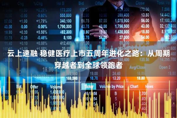云上速融 稳健医疗上市五周年进化之路：从周期穿越者到全球领跑者