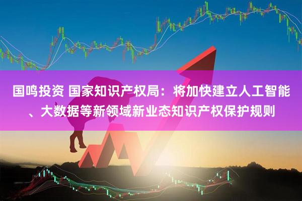 国鸣投资 国家知识产权局：将加快建立人工智能、大数据等新领域新业态知识产权保护规则